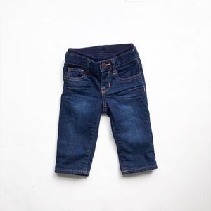 BABygap lined pull up dark wash jeans EUC 3-6m